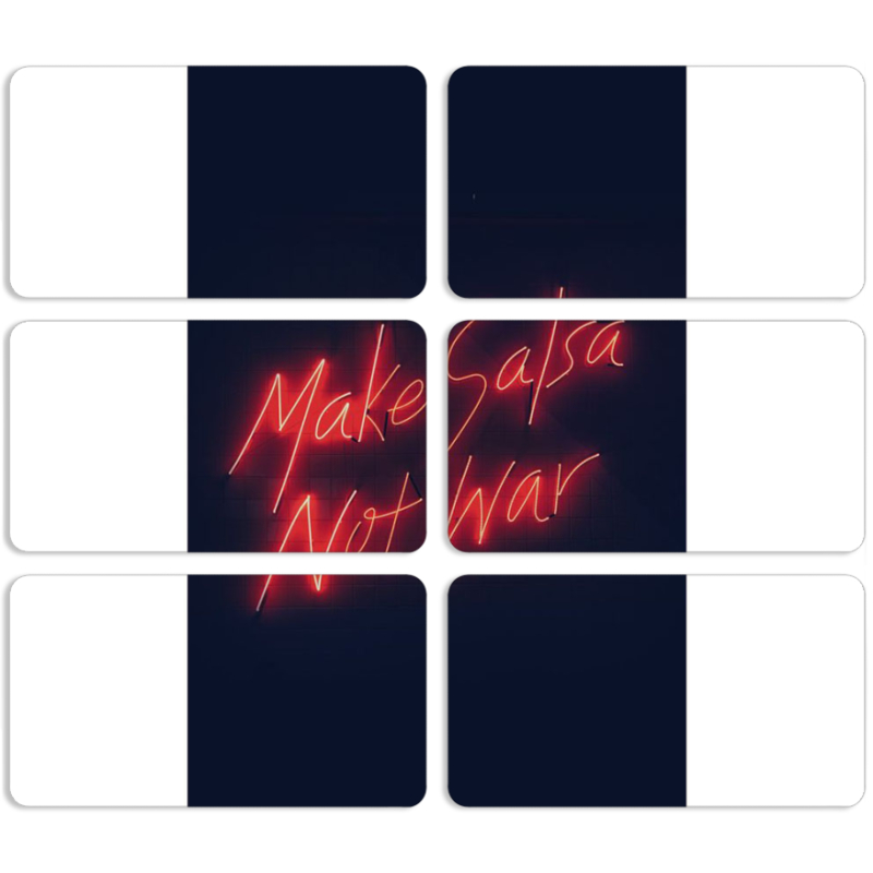 Магнитные фотопазлы 90 на 50 набор 6 штук 