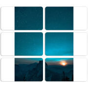 Магнитные фотопазлы 90 на 50 набор 6 штук 