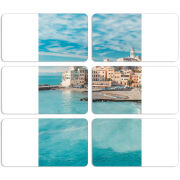 Магнитные фотопазлы 90 на 50 набор 6 штук Seaside