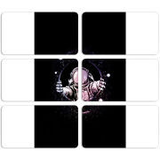 Магнитные фотопазлы 90 на 50 набор 6 штук 