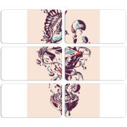 Магнитные фотопазлы 90 на 50 набор 6 штук 