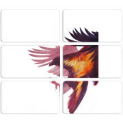 Магнитные фотопазлы 90 на 50 набор 6 штук 