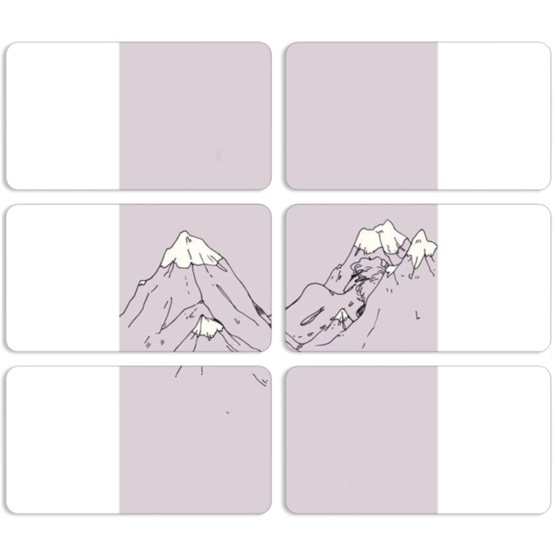 Магнитные фотопазлы 90 на 50 набор 6 штук 