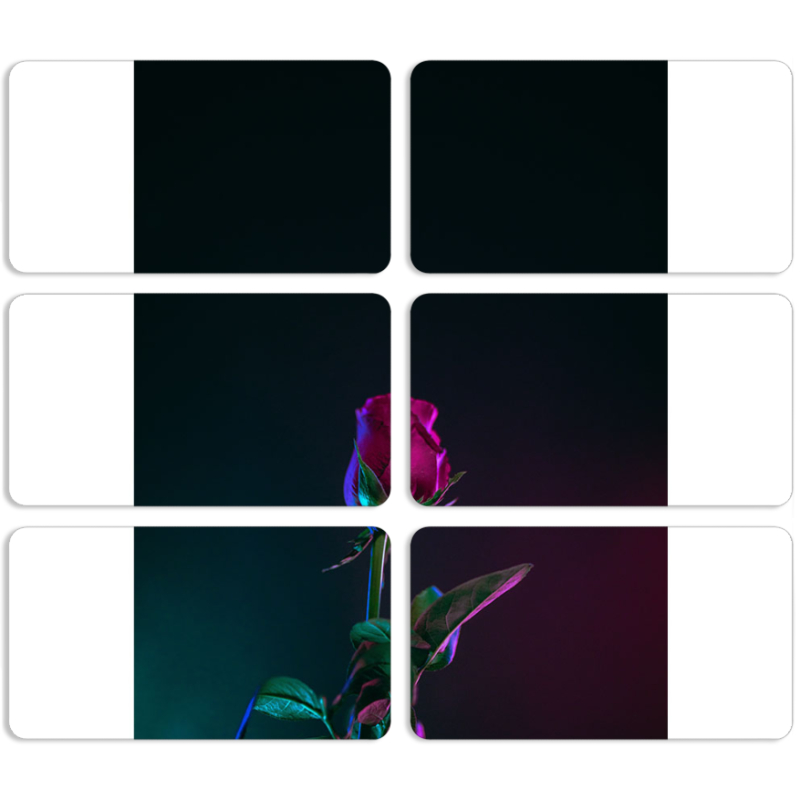 Магнитные фотопазлы 90 на 50 набор 6 штук 