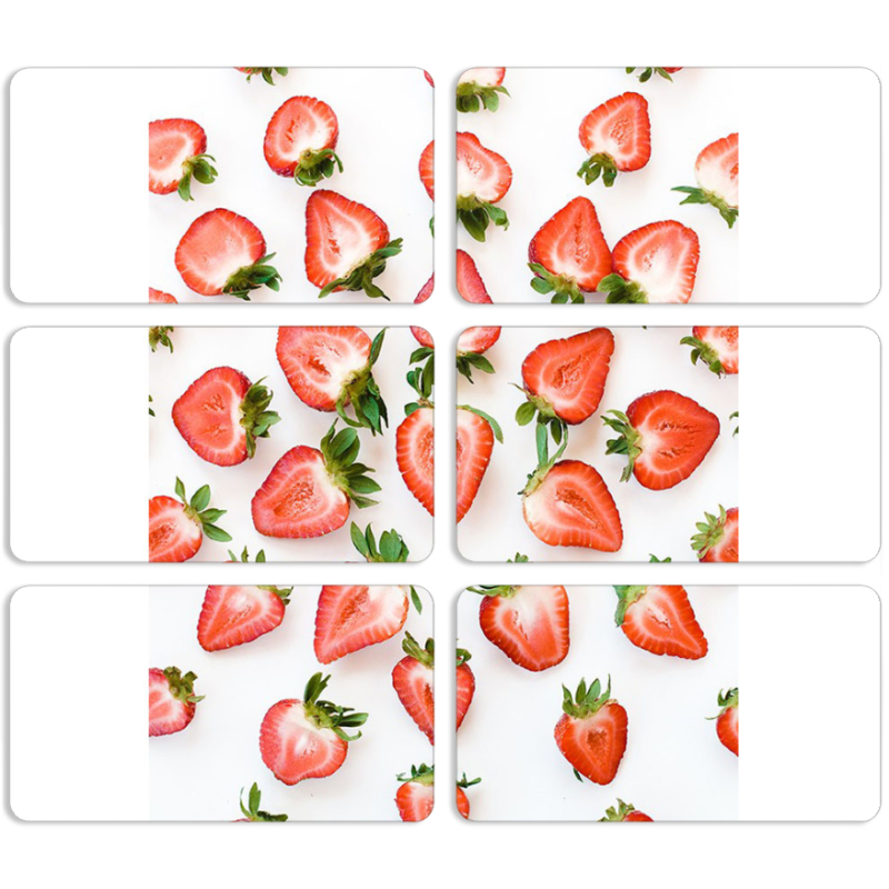 Магнитные фотопазлы 90 на 50 набор 6 штук 