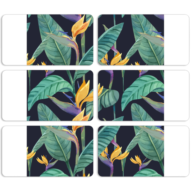 Магнитные фотопазлы 90 на 50 набор 6 штук 