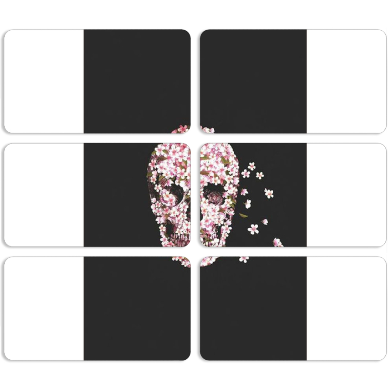 Магнитные фотопазлы 90 на 50 набор 6 штук 