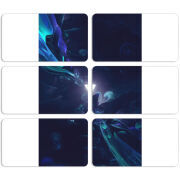 Магнитные фотопазлы 90 на 50 набор 6 штук 