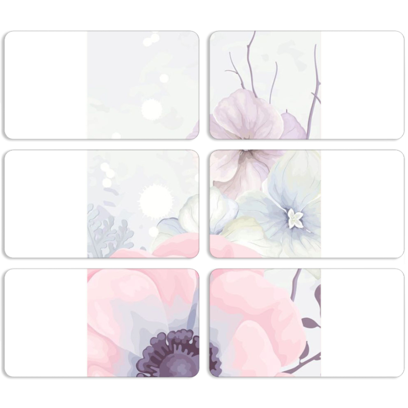 Магнитные фотопазлы 90 на 50 набор 6 штук 