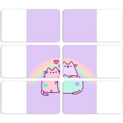 Магнитные фотопазлы 90 на 50 набор 6 штук 