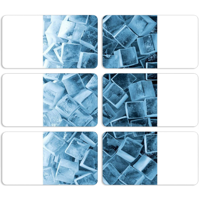 Магнитные фотопазлы 90 на 50 набор 6 штук 