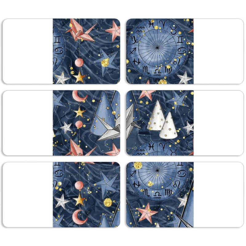 Магнитные фотопазлы 90 на 50 набор 6 штук 