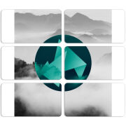 Магнитные фотопазлы 90 на 50 набор 6 штук 