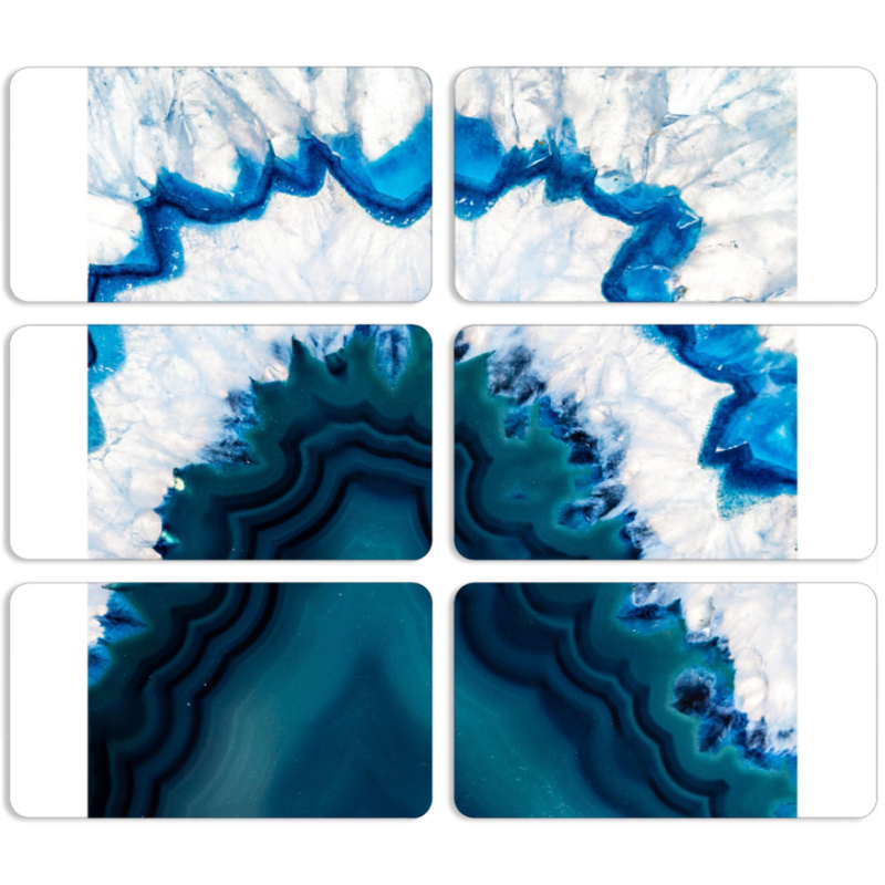 Магнитные фотопазлы 90 на 50 набор 6 штук 