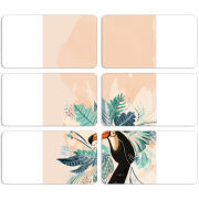 Магнитные фотопазлы 90 на 50 набор 6 штук 