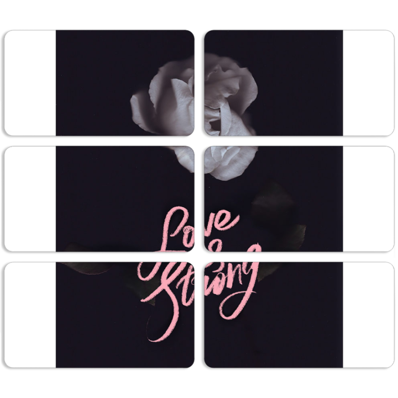 Магнитные фотопазлы 90 на 50 набор 6 штук 