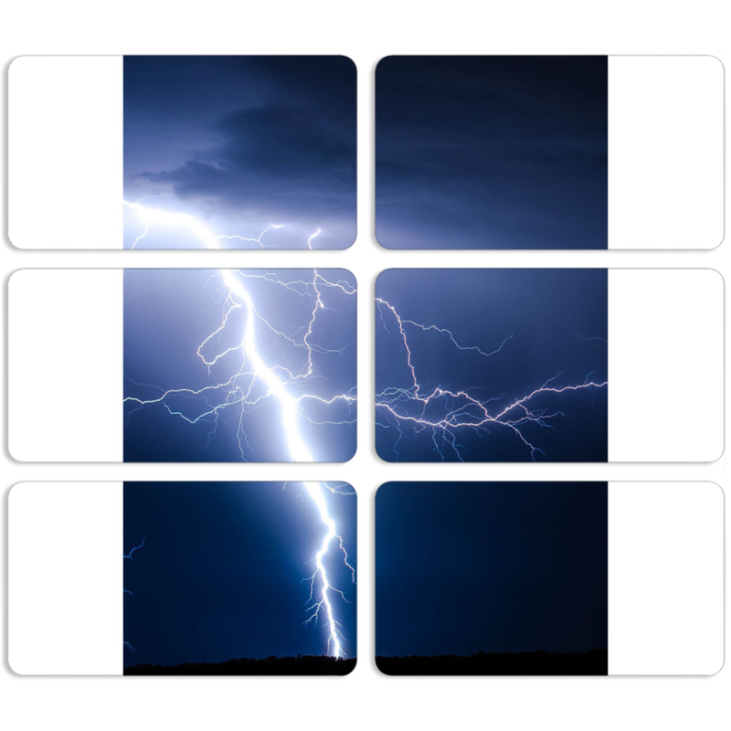 Магнитные фотопазлы 90 на 50 набор 6 штук 