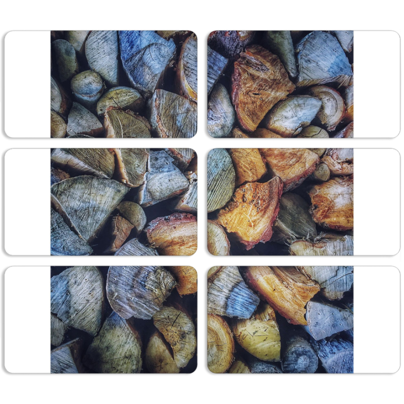 Магнитные фотопазлы 90 на 50 набор 6 штук 