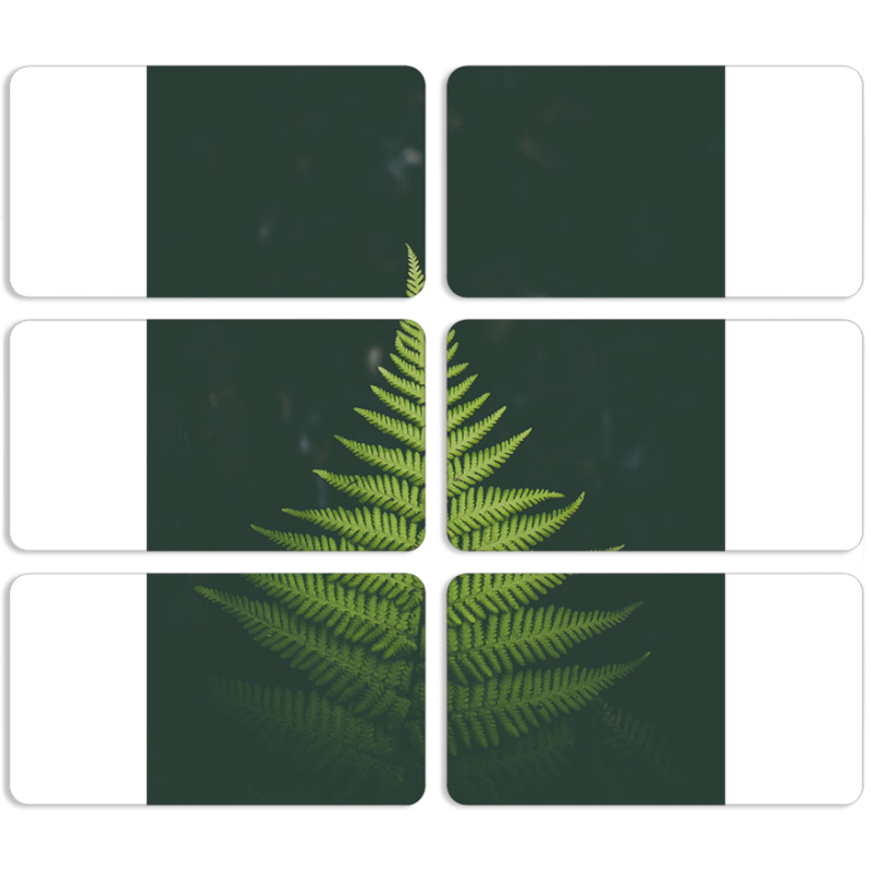 Магнитные фотопазлы 90 на 50 набор 6 штук 