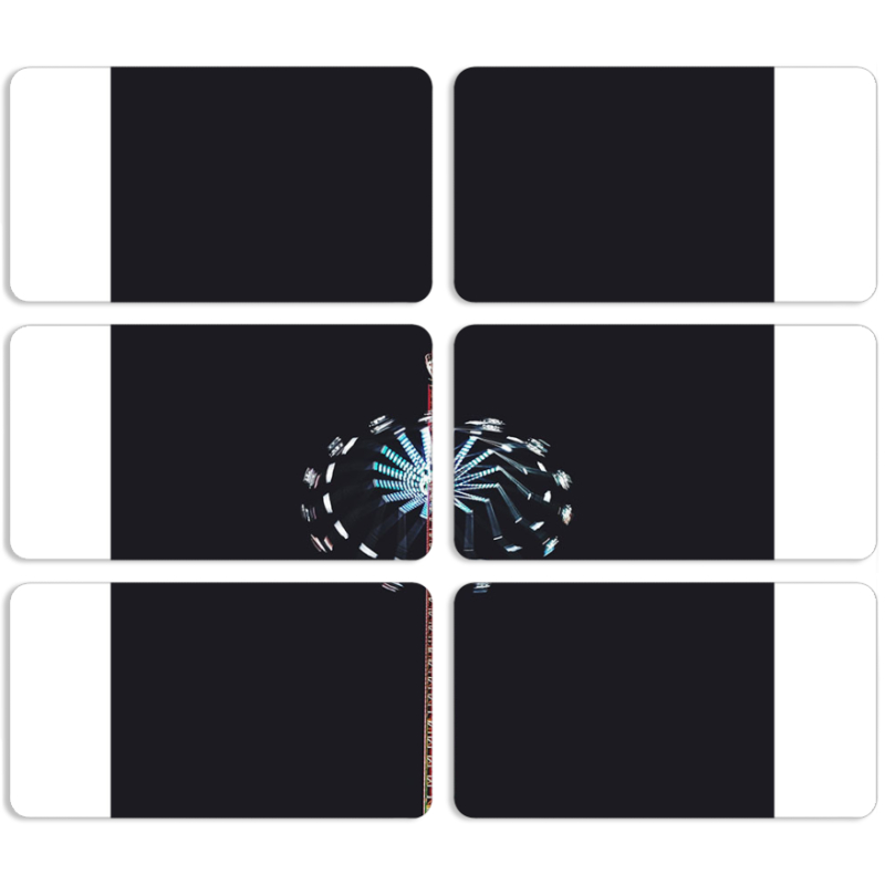 Магнитные фотопазлы 90 на 50 набор 6 штук 