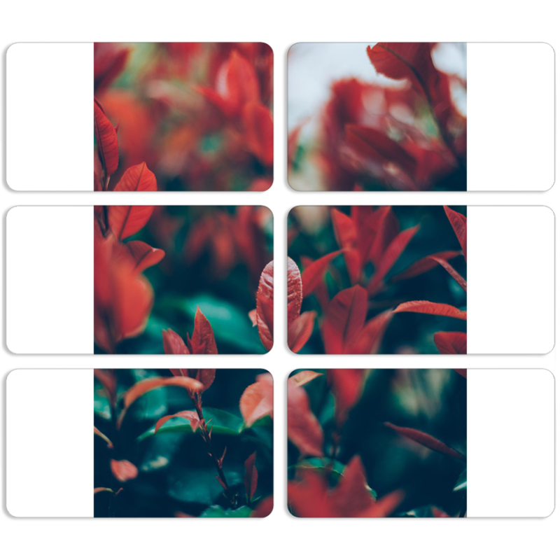 Магнитные фотопазлы 90 на 50 набор 6 штук 