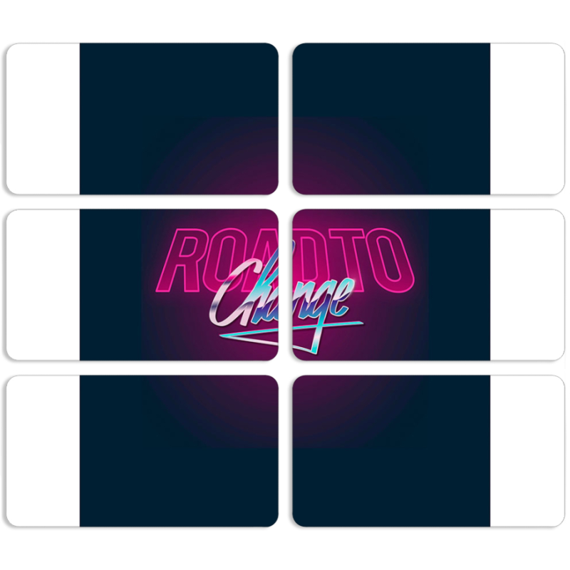 Магнитные фотопазлы 90 на 50 набор 6 штук 