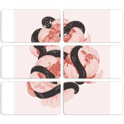 Магнитные фотопазлы 90 на 50 набор 6 штук 