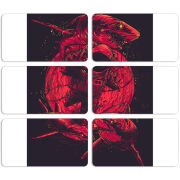 Магнитные фотопазлы 90 на 50 набор 6 штук 