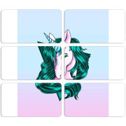 Магнитные фотопазлы 90 на 50 набор 6 штук 