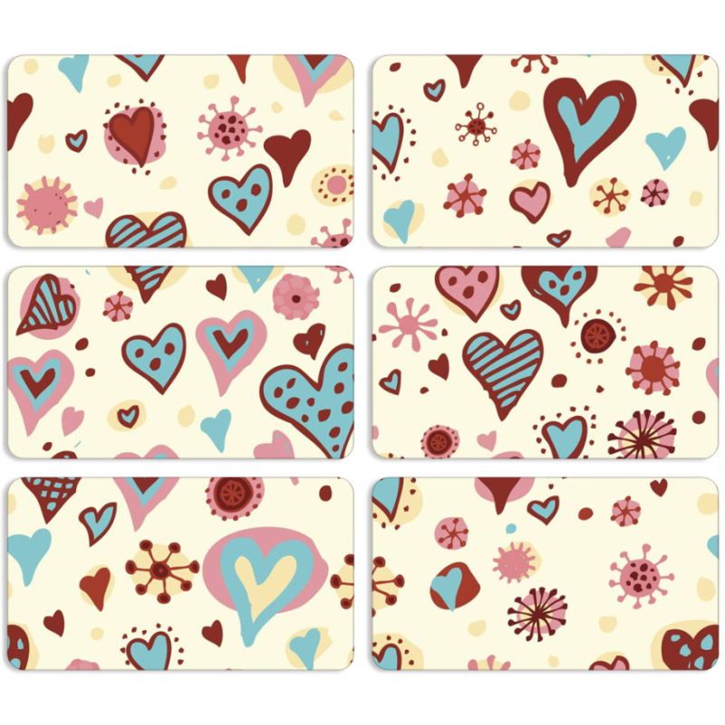 Магнитные фотопазлы 90 на 50 набор 6 штук Be my Valentine