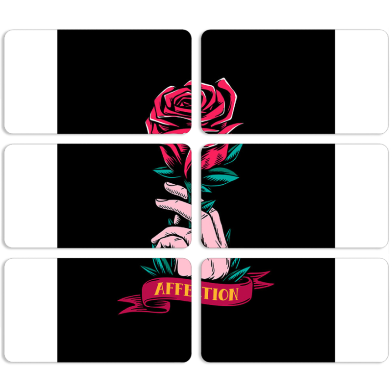 Магнитные фотопазлы 90 на 50 набор 6 штук 