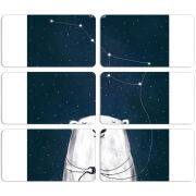 Магнитные фотопазлы 90 на 50 набор 6 штук Ты мой космос