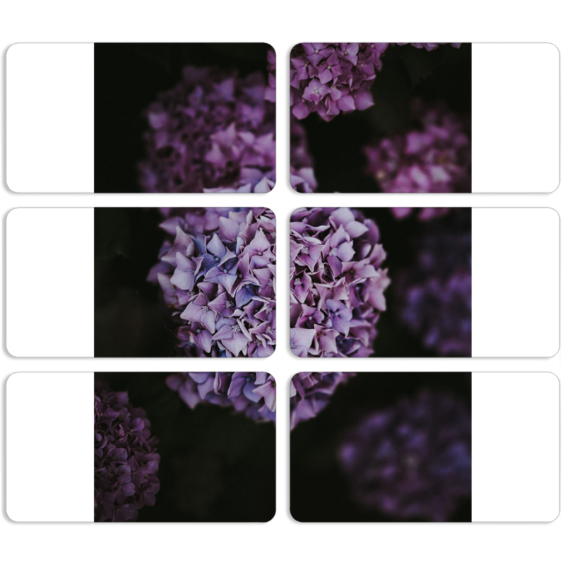 Магнитные фотопазлы 90 на 50 набор 6 штук 