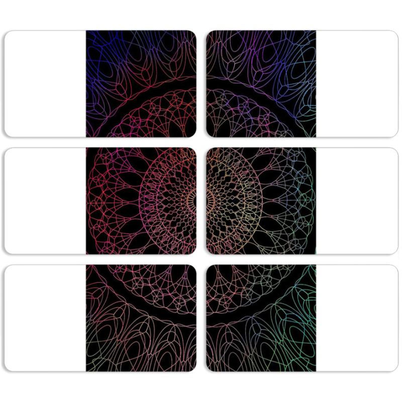 Магнитные фотопазлы 90 на 50 набор 6 штук 