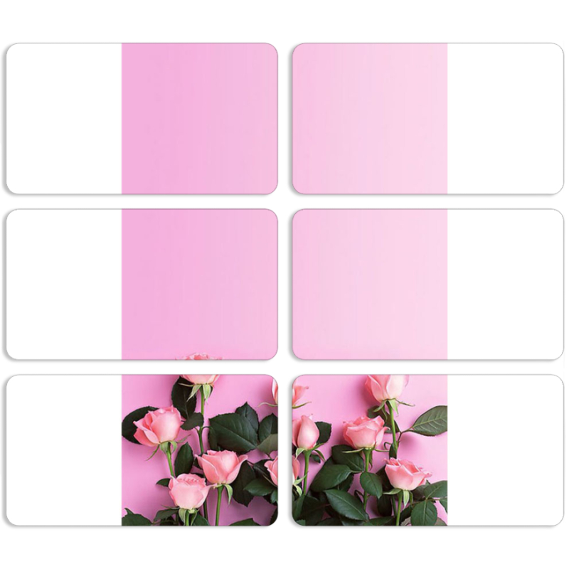 Магнитные фотопазлы 90 на 50 набор 6 штук 