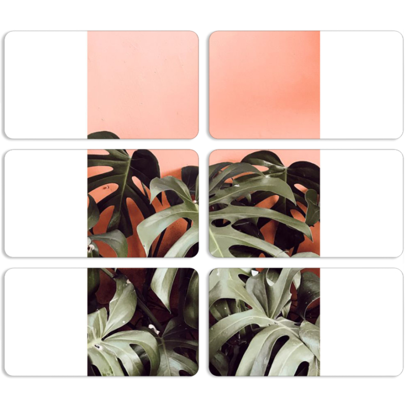 Магнитные фотопазлы 90 на 50 набор 6 штук 