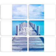 Магнитные фотопазлы 90 на 50 набор 6 штук 