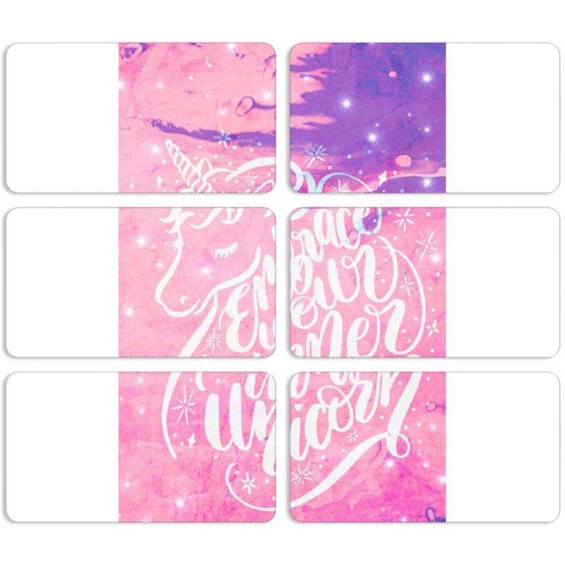 Магнитные фотопазлы 90 на 50 набор 6 штук 