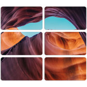 Магнитные фотопазлы 90 на 50 набор 6 штук 