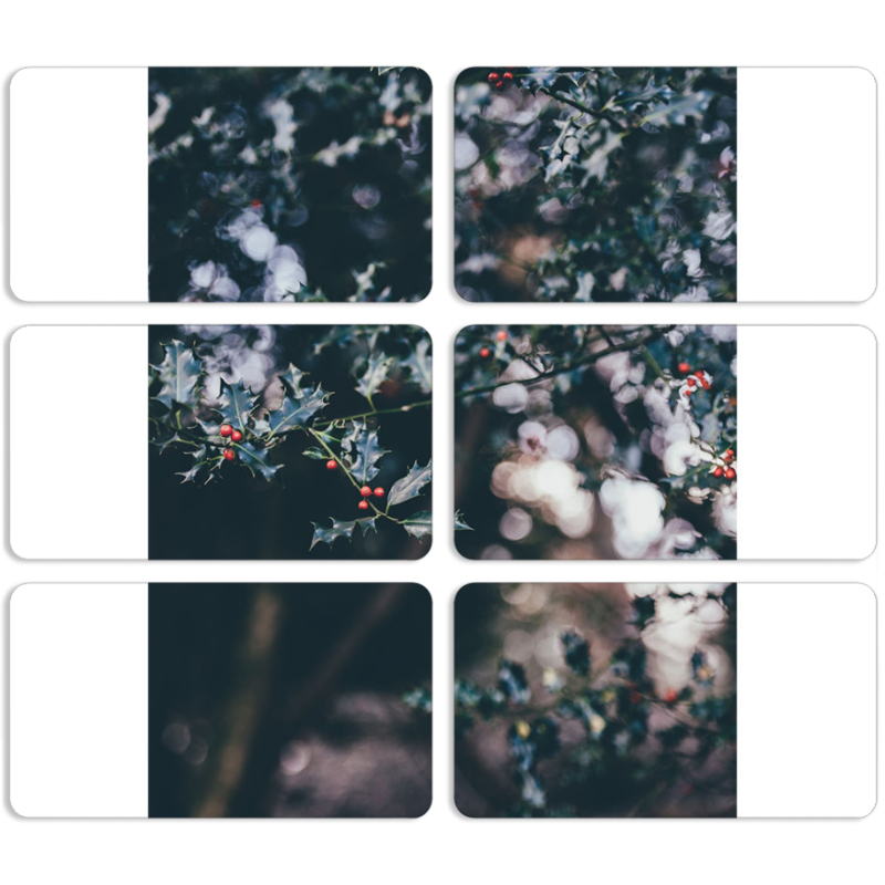 Магнитные фотопазлы 90 на 50 набор 6 штук 