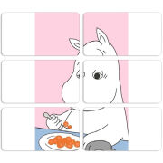 Магнитные фотопазлы 90 на 50 набор 6 штук Mumintroll