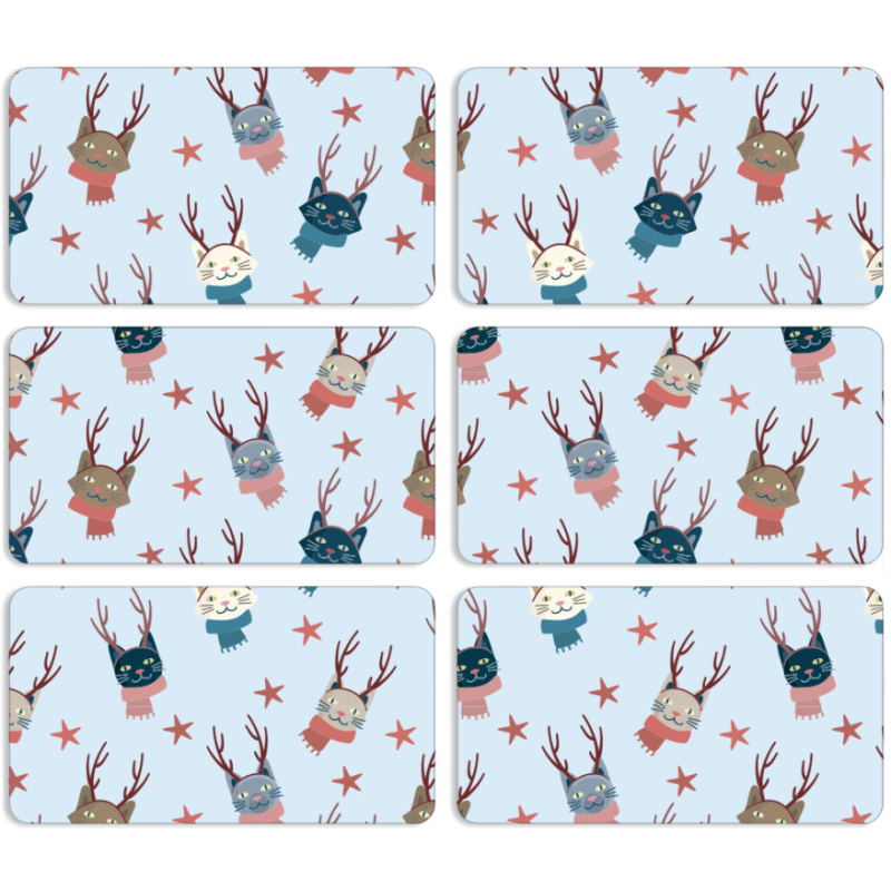 Магнитные фотопазлы 90 на 50 набор 6 штук 