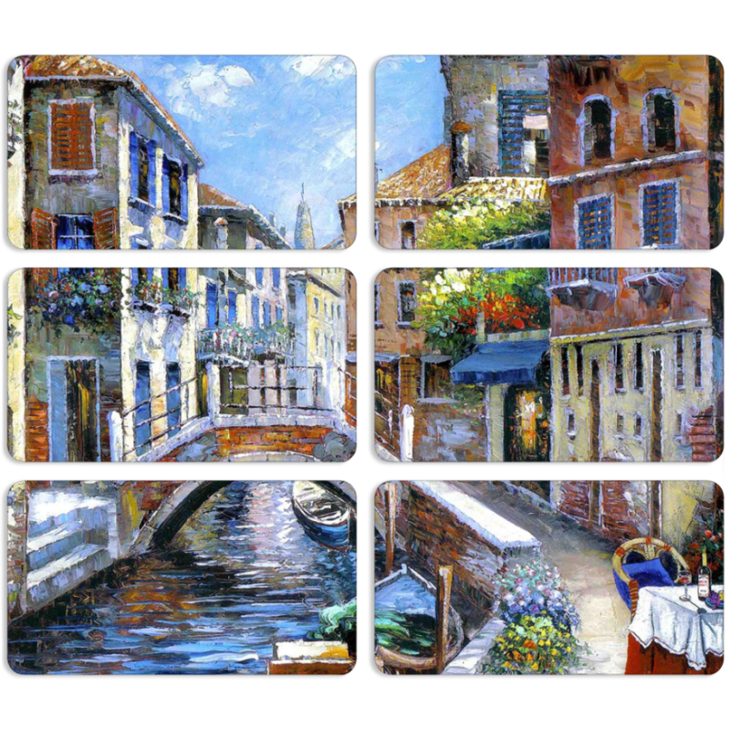 Магнитные фотопазлы 90 на 50 набор 6 штук 