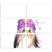 Магнитные фотопазлы 90 на 50 набор 6 штук 