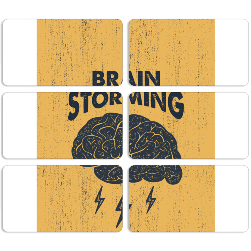 Магнитные фотопазлы 90 на 50 набор 6 штук 