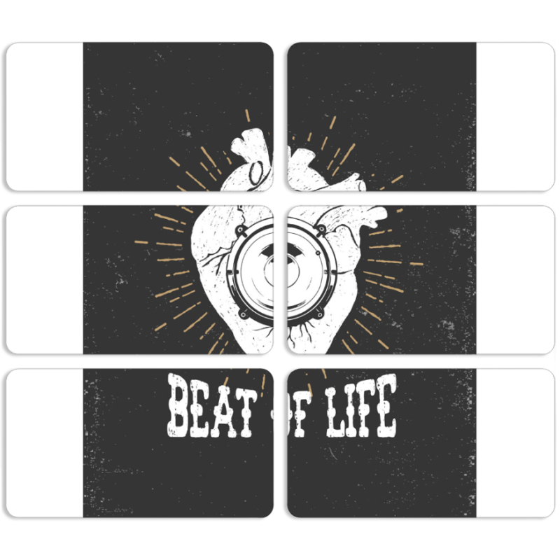 Магнитные фотопазлы 90 на 50 набор 6 штук 