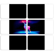 Магнитные фотопазлы 90 на 50 набор 6 штук 