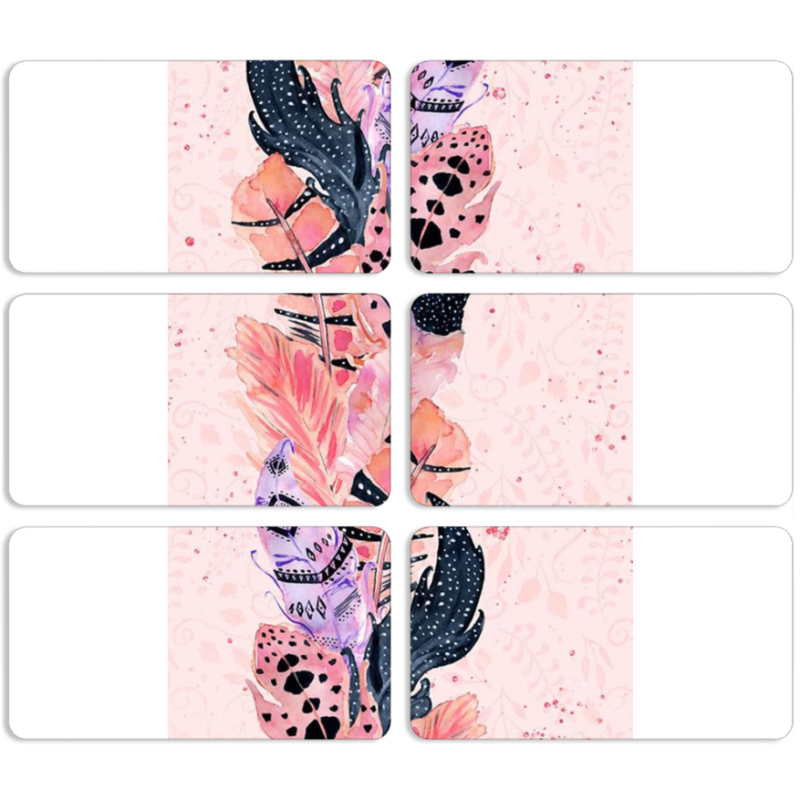 Магнитные фотопазлы 90 на 50 набор 6 штук 