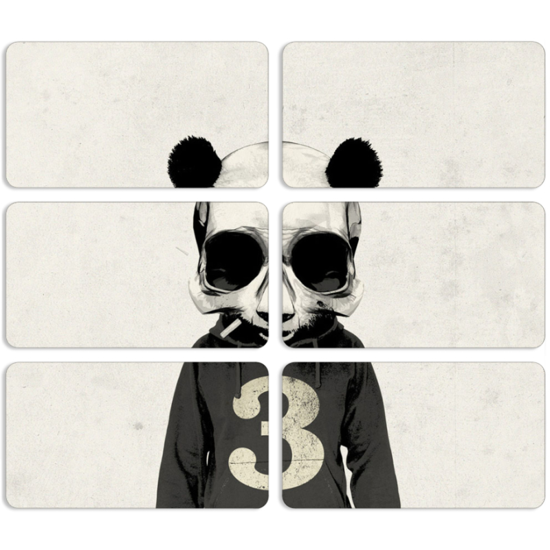 Магнитные фотопазлы 90 на 50 набор 6 штук 