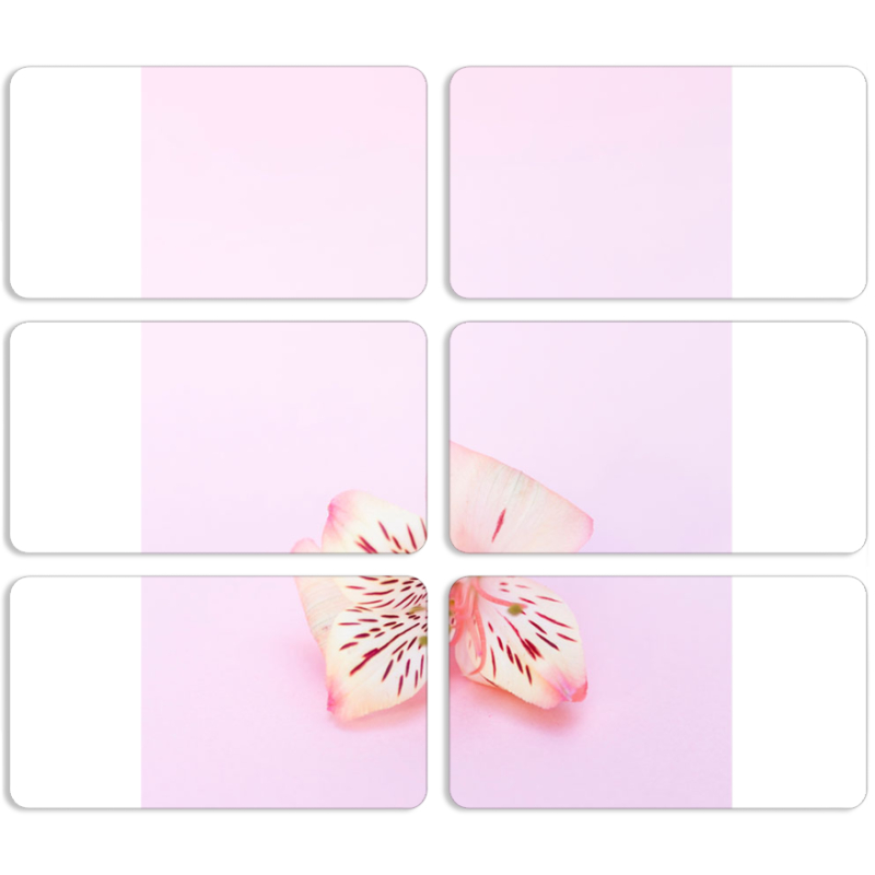 Магнитные фотопазлы 90 на 50 набор 6 штук 